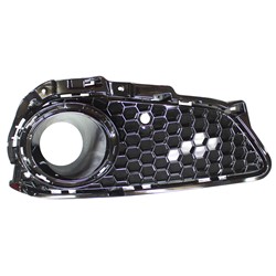 FOG LAMP BEZEL, RH (PASSENGER SIDE)- PAINTED BLACK- W/ A SPEC- W/ FOG LAMP HOLE