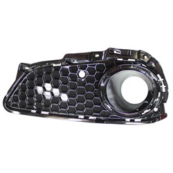 FOG LAMP BEZEL, LH (DRIVER SIDE)- PAINTED BLACK- W/ A SPEC- W/ FOG LAMP HOLE