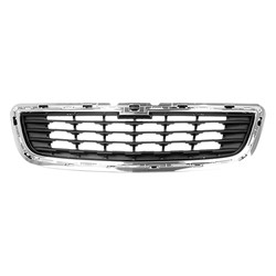 FRONT BUMPER GRILLE- MATTE BLACK W/ CHROME TRIM