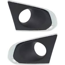 FOG LAMP COVER ASSEMBLY, RH (PASSENGER SIDE)- MATTE BLACK- USE W/ CHROME TRIM- W/ FOG LAMP HOLE