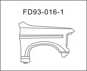 FENDER  RH (PASSENGER SIDE)