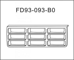 GRILLE-CHROME/BLACK