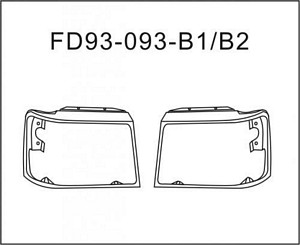 HEADLIGHT DOOR LH (DRIVER SIDE)  CHROME