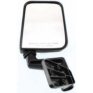 MIRROR  RH (PASSENGER SIDE) -BLACK MANUAL - BOLTS ON DOOR- .1/2 DOOR TYPE