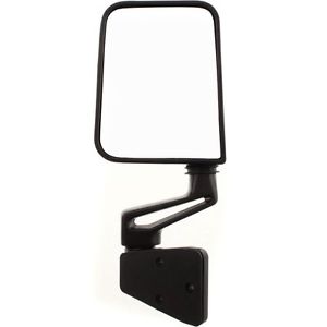 MIRROR  LH (DRIVER SIDE) -BLACK MANUAL - BOLTS ON DOOR- .1/2 DOOR TYPE